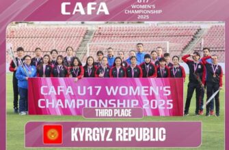 Футболистки из Кыргызстана заняли третье место на турнире CAFA U17 -